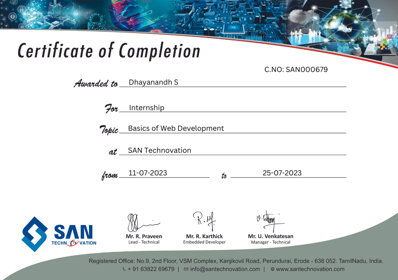 Certificate 3